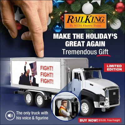President Donald Trump "Fight, Fight, Fight" Box Truck MAGA - Image 1 of 4
