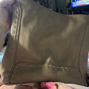 SASHA & SOFI Purse Vegan Leather Hobo Handbag 15”x12"x5” Brown Zip Close Pocket - Picture 1 of 16