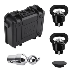 Kit de ganchos de cadena de bola de cuello de cisne de 2-5/16" para RAM 2500/3500 2013-2024 clasificación 38K - Imagen 1 de 20