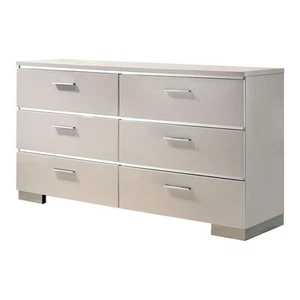 Furniture of America Quaker Contemporary Wood Dresser in White - Picture 1 of 2