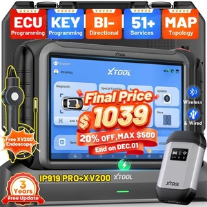 XTOOL IP919 PRO Auto TOP Escáner ECU Programador Clave OBD2 Herramienta de Diagnóstico - Imagen 1 de 23