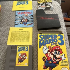 Super Mario Bros 3 (Nintendo NES) Manual In Box, Cover , Poster , Ads Complete !
