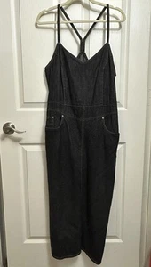 Vintage Denim Skirt Overalls – Size 14 - Picture 1 of 18