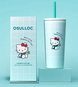 Osulloc x Hello Kitty Tea Time Tumbler 550ml Korea Limited - Picture 1 of 4