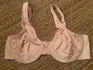 Sujetador con aros SIN FORRO APENAS BREEZIES ~ Detalle de encaje A225947 Mezcla de nailon Rosa 36D - Imagen 1 de 5