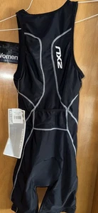 2XU TRIATHLON BLACK/BLACK L W ENDURANCE TRI SUIT + POCKET WT1113D NWT(B75) - Picture 1 of 8