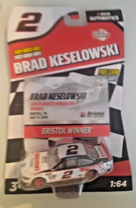 2021 NASCAR AUTHENTICS WAVE RW2 BRISTOL WINNER BRAD KESELOWSKI 1:64 DIECAST NIB - Picture 1 of 2