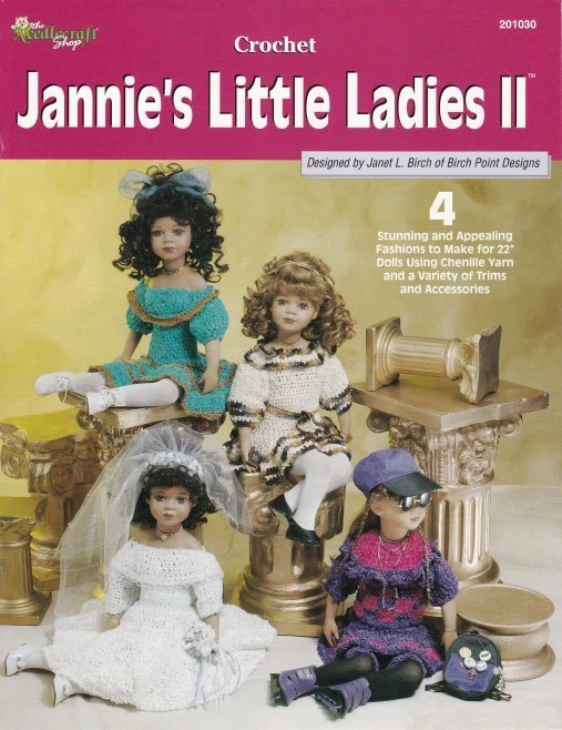 Jannie's Little Ladies II Crochet Wedding Dress Rocker Sunday Best Fantasy OOP - Image 1 of 1