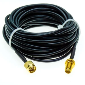 RG174 RP-SMA Male To RPSMA Female Nut Lot Extention Coax RF Cable Jumper Pigtail - Picture 1 of 6