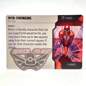 Marvel Heroclix  WEB-SWINGING - OS003 - ONE-SHOT CARD  Spider-Verse Set - Picture 1 of 1