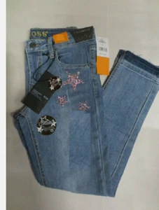 VIGOSS GIRL'S SPARKLE STAR WASHED JEANS (DENIM WASH BLUE 7)NWOT - Picture 1 of 1
