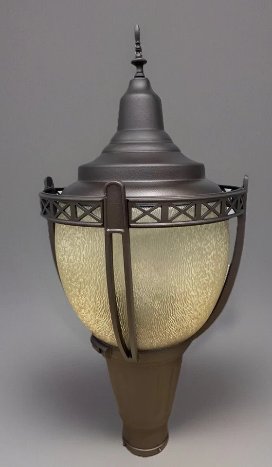 Luminaria serenata de bronce vintage farola, lámpara de poste, LED NYC, se puede enviar. Foto 1 de 4