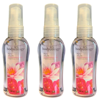 Lot 3 Bodycology Truly Yours Fragrance Mist 2oz Body Spray Perfume Freesia Lily - Image 1 of 2