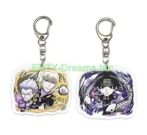 Juego de 2 llaveros de acrílico anime Hunter x Hunter Chrollo, Silva, Zeno v1 - Imagen 1 de 2