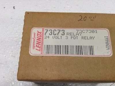 LENNOX 73C73 Deltrol Relay 24v Coil PDT 73C7301 - Image 1 of 2