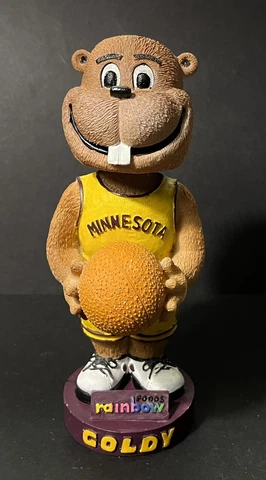 Goldy Gopher Bobblehead University Minnesota Golden Gophers Mascot Basketball Cover