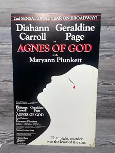 DIAHANN CARROLL, GERALDINE PAGE, AGNES OF GOD, CARTOLINA/POSTER FINESTRA BROADWAY - Foto 1 di 9