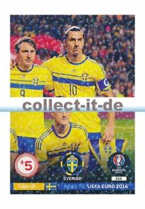 Panini Road to UEFA EURO 2016 - 225 - Schweden Line-Up 3 - Teamporträt