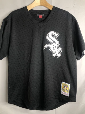 Authentic Mitchell & Ness Frank Thomas 1993 Chicago White Sox BP Jersey Men Sz L Cover