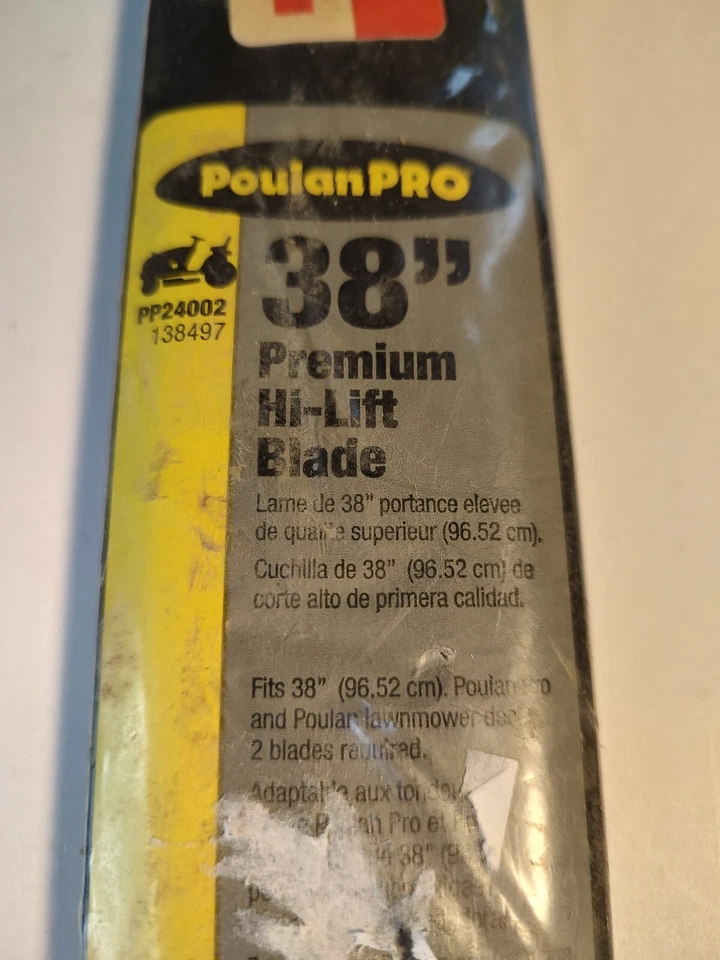 Poulan Pro 38-inch High Lift Lawn Mower Blade (2 Pack) PP24002 531307221
