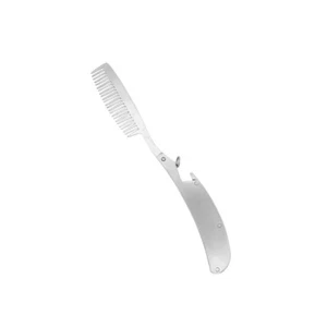 Hair Comb Stainless Steel Anti Static Folding Beard Comb for Men - Picture 1 of 11