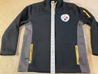 NFL Pittsburgh Steelers Winter Jacket Coat Full Zip Youth Boys L 14/16 Black