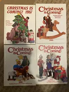 4 Christmas Is Coming! Books Holiday Projects For Children 1987 1988 1989 1990 - Picture 1 of 1