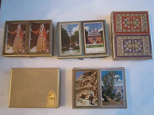 5 VTG DOUBLE DECK PLAYING CARDS - CONGRESS & MORE - LOT 3 TUB BBBB - Picture 1 of 2
