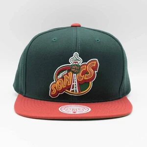 Gorra Mitchell & Ness Seattle Sonics LANA SONICS 2 TONOS SNAPBACK Original AJUSTE Sombrero - Imagen 1 de 5