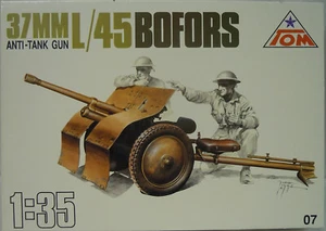 37 mm Pak L/45 "Bofors" , 1:35 , TOM , Plastikbausatz , *NEU* - Bild 1 von 2