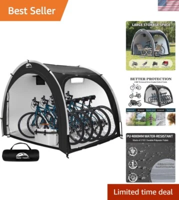 Durable Bike Storage Shed Tent - Waterproof 210D Tent for Bicycles & Motorcycles - Image 1 of 4