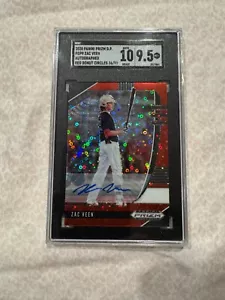 2020 Pnini Prizm Zac Veen Auto Red Donut Circles /99 SGC 9.5/10 - Picture 1 of 2