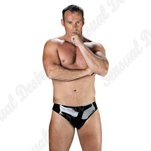 Mens Black Latex Rubber Secrets Pants Erotic Fetishwear Clubwear Underwear - Picture 1 of 1