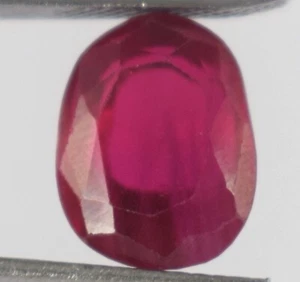 8 Karat natürlicher Utah Beryll Bixbit roter Smaragd oval Edelstein zertifiziert B95118 - Bild 1 von 6
