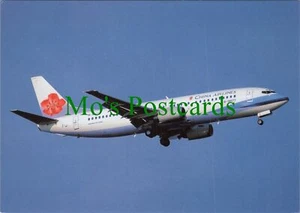 Aviation Postcard - China Airlines B-737-43Q Aeroplane landing Singapore RR20091 - Picture 1 of 2