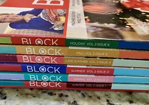 Missouri Star Quilt Co BLOCK Magazine Idea Book Vol 2 Issues 1-6 Full Year - Picture 1 of 1