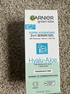 Garnier Serum Gel Hydrating Green Labs Hyalu-Aloe 3 in 1 Fragrance Free 2.4oz - Picture 1 of 2