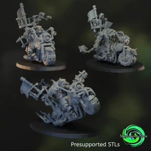Wheeledfreak Crewmates - Pirate Ork - Grimdark Sci-fi - Space faring Orc bikers - Picture 1 of 1