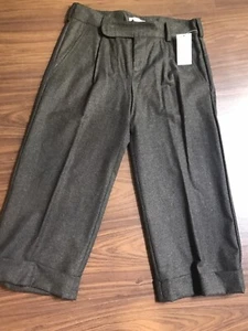 Vince Womens Black Wool Blend Cuffed Capri Crop Dress Pants Career Size 2 - Picture 1 of 7