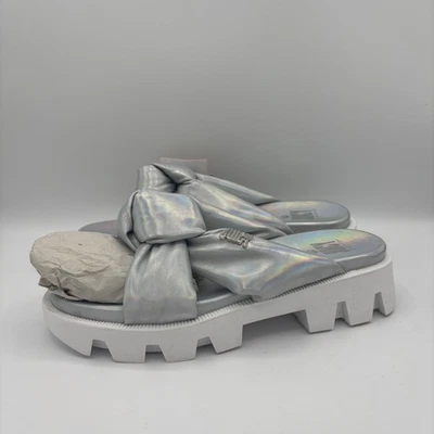 Juicy Couture J-Unicornio Zapatos Mujer Talla 7 Plataforma Sandalias Iridiscentes Nuevos Foto 1 de 4