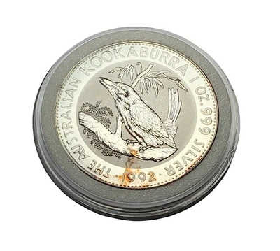 1992  One  Dollar 1oz Silver kookaburra  Royal Australian Mint   #02-19 - Image 1 of 2
