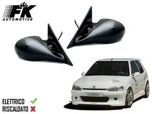 2 Specchietti Sportivi Tuning Peugeot 106 1996-2000 Elettrici DA VERNICIARE - Foto 1 di 11