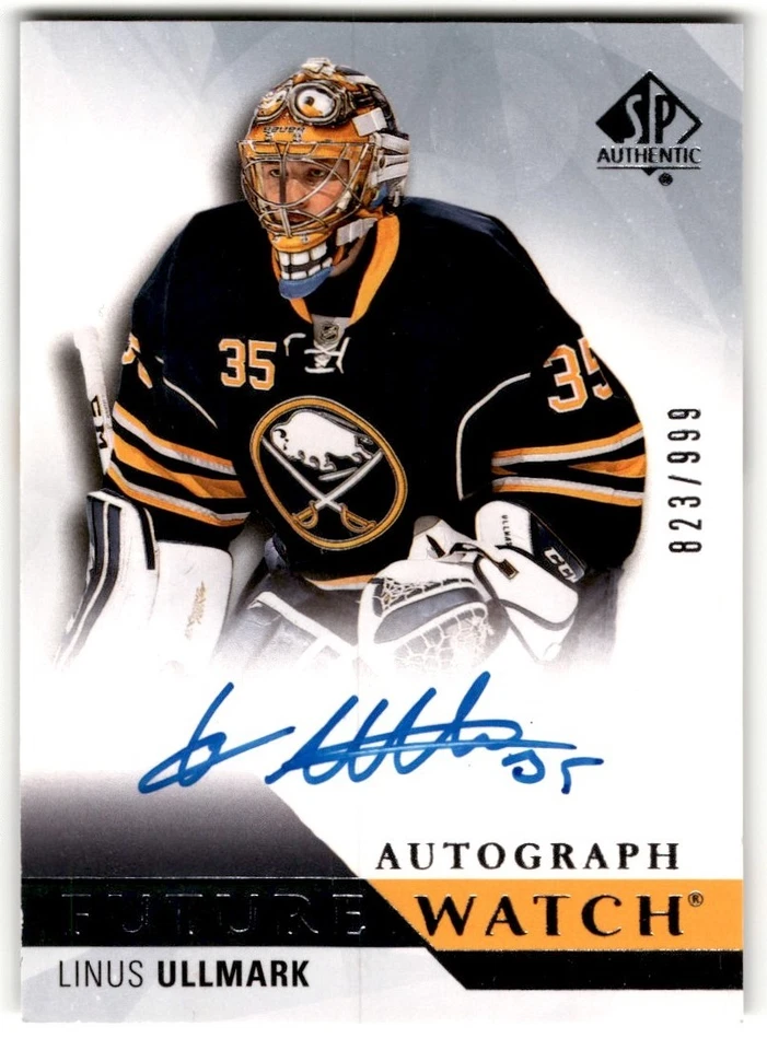 Linus Ullmark 2015-16 SP Authentic Future Watch Rookie Auto /999 #273 Buffalo - Image 1 of 2
