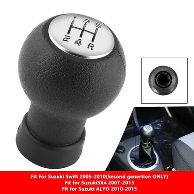 For Suzuki Swift and SX4 Black Silver Manual Shifter with Stylish Look - Image 1 of 4