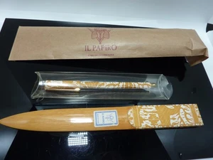 VTG Rare NEW PENCIL AND WOOD Letter Opener PAPER Covered Handle, Made in Italy - Picture 1 of 4