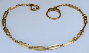 Vintage Kreisler Gold Filled JOAN KOULETSIS Sister Clasp Watch Chain Necklace - Picture 1 of 5