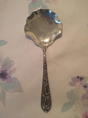 Stieff Ramillete Patrón Esterlina Bon Bon Cuchara Monograma Orquídeas  Foto 1 de 4