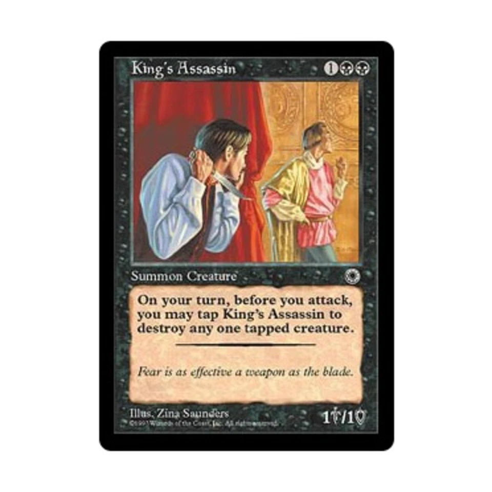 WOTC MtG Portal King's Assassin (R) EX - Image 1 of 1