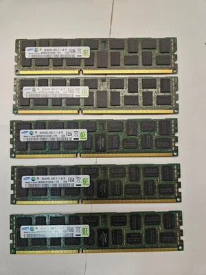 Lot of 5 Samsung 8GB PC3L-8500R DDR3 ECC Server Ram - Image 1 of 4