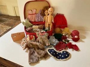 Vintage Ginger Dolls 1950s, Accessories And Case - Picture 1 of 14